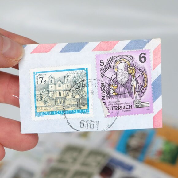 Vintage Postage Stamp Collection Canada US Germany Denmark Italy USA Collectable - Picture 6 of 15